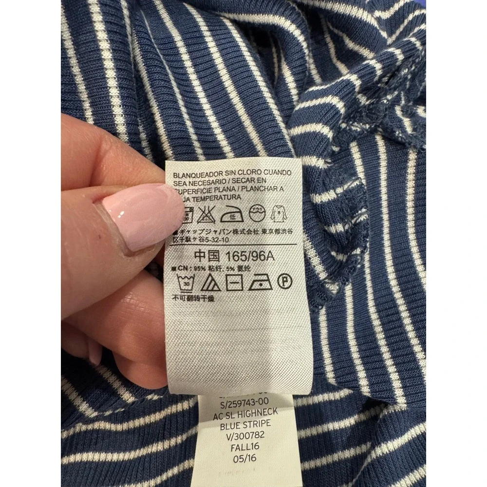 NWT GAP Women Striped Sleeveless Maxi Dress Size M Blue White Tank‎ Style - Picture 9 of 10